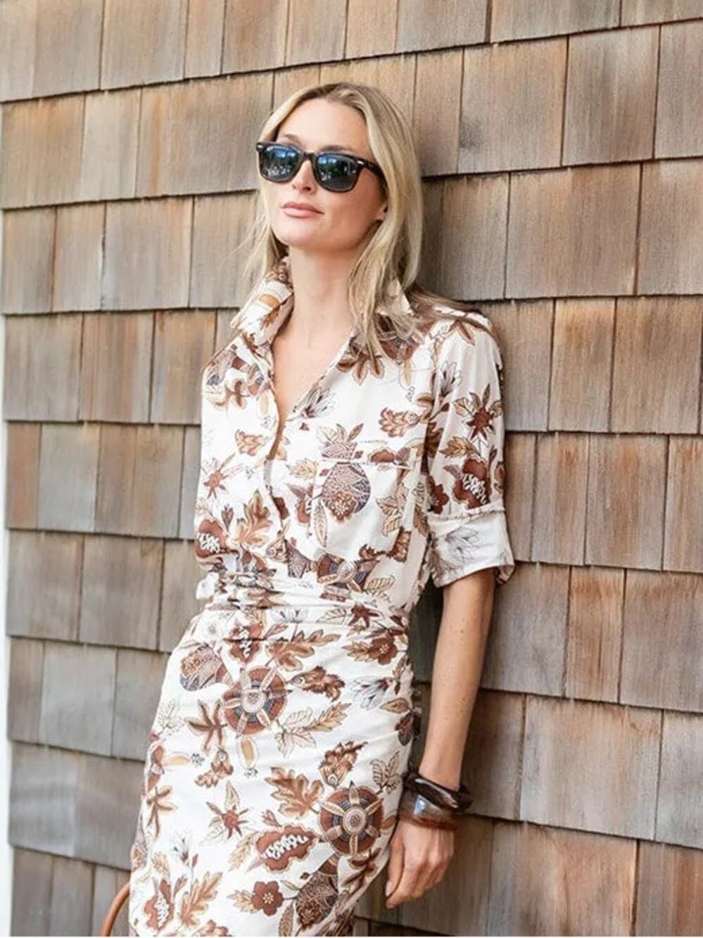 Julia Amory Husband Shirt in Coco Cap Ferrat  NWT Size XL
